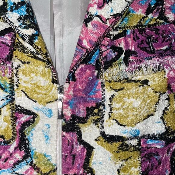 Simorra Barcelona Size 10 Jacket Stand Collar Zipper Blazer Art to Wear - Picture 4 of 9